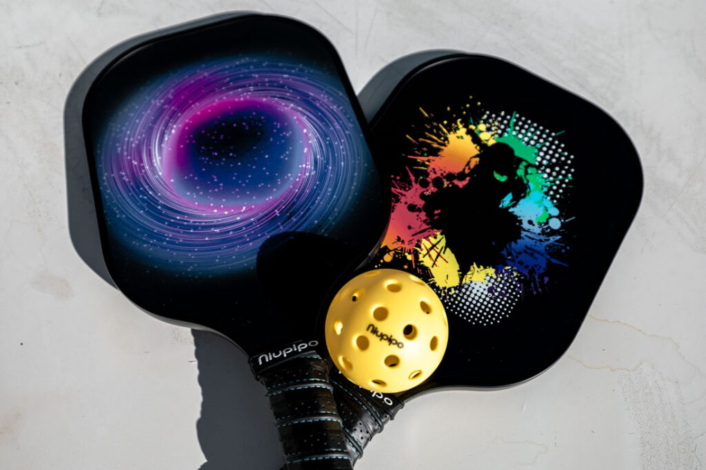 Niupipo pickleball paddle set of 2 and pickleball ball