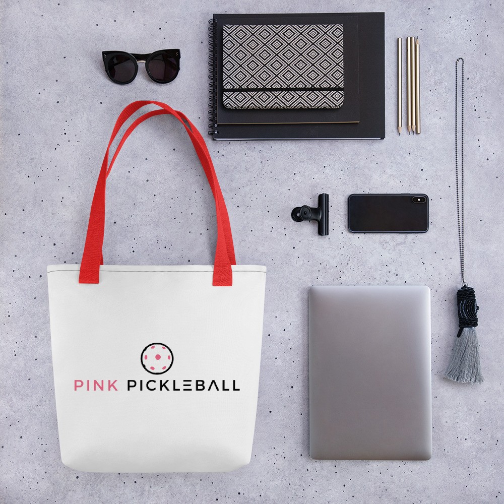 Pink Pickleball Logo Tote