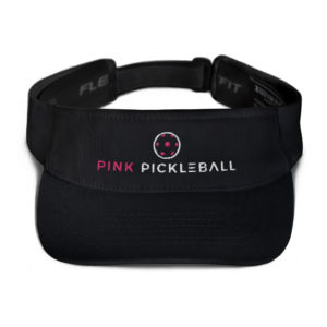 black pickleball visor